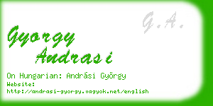 gyorgy andrasi business card